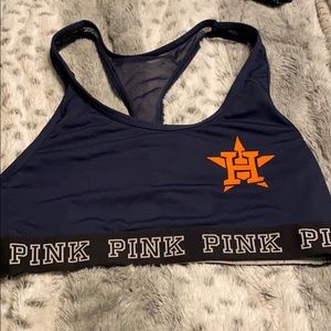 PINK ASTROS SPORTS BRA